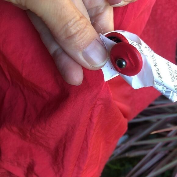 Zara Deep Coral Poly Winter Coat - Picture 11 of 14